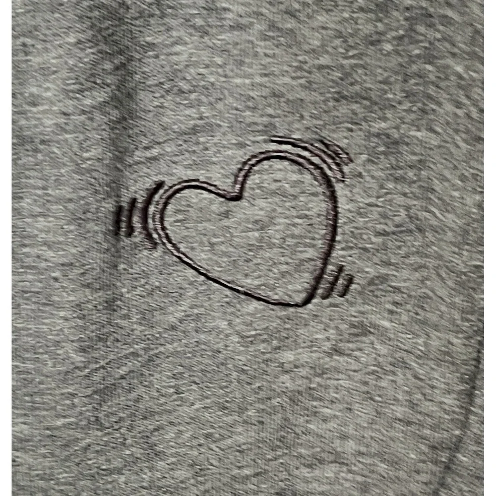 Adidas Womens Valentines Day Jumpsuit Size S Dark Grey Heather Cozy Lounge‎